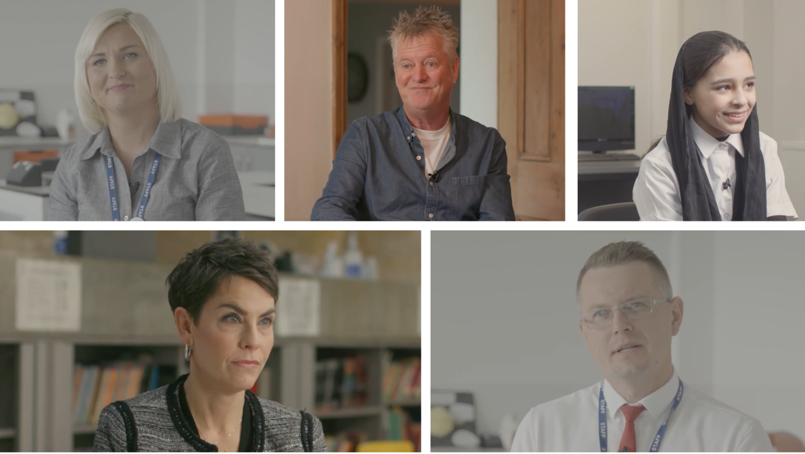 Collage of the photos of experts and schoolchildren interviewed for this story